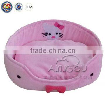 qqpet wholesale lovely cat pet beds & round pet princess bed for cat & luxury princess bed with soft fleece