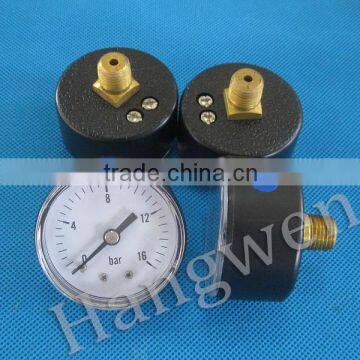 50mm axial ABS case pressure gauge