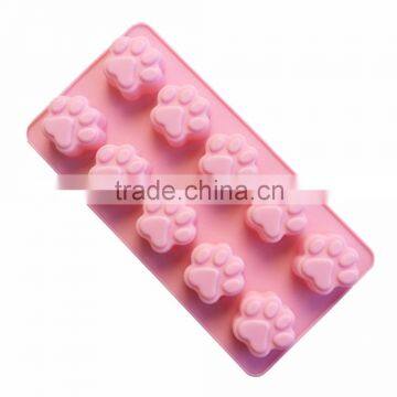 Funny 10-Cavity Cute Bear Paw Silicone Chocolates Molds