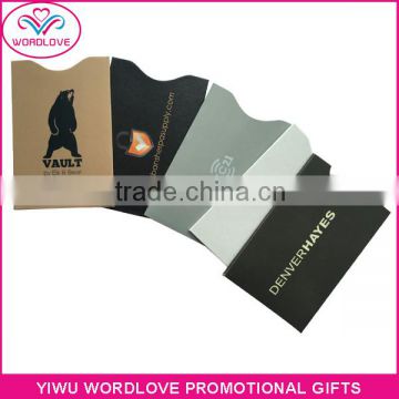 cheap wholesale RFID blocking sleeve for credit card and passport