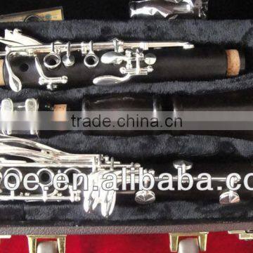 Musical Instrument Silver Plated Clarinet (1401S)