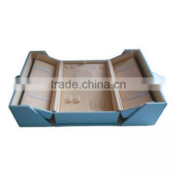 High Quality Blue Leather Jewelry Gift Paper box