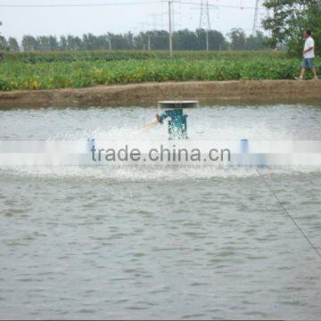 New type fish feeder for throwing feed and aeration to ponds