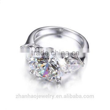 funny design engagement crystal diamond engagement dainty ring