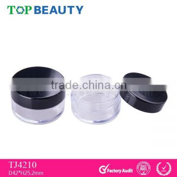 TJ4210-1 Wholesale Black Cap Empty Cosmetic Loose Powder Container