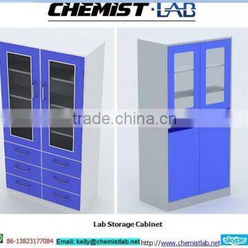 Laboratory Steel Glass Door 6-drawer Tall Storage Cabinet photo-5