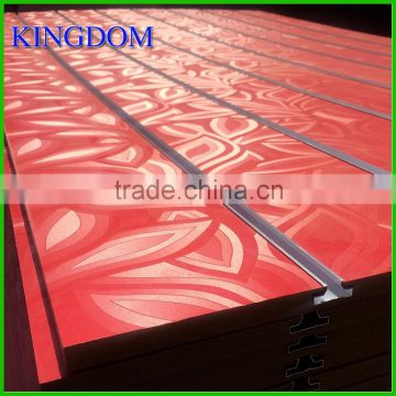 17mm flower melamine MDF slatwall