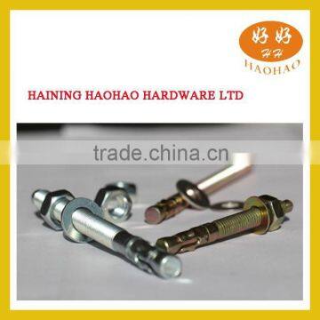 Galvanized steel wedge anchors carbon steel