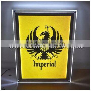 Advertising product acrylic sign board crystal menu board led menu light box