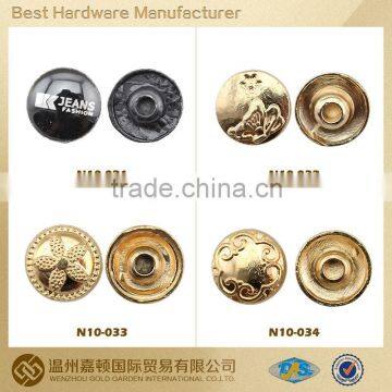 custom fashion decorative metal rivets for leather