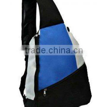 triangle sling backpack with phone outlet