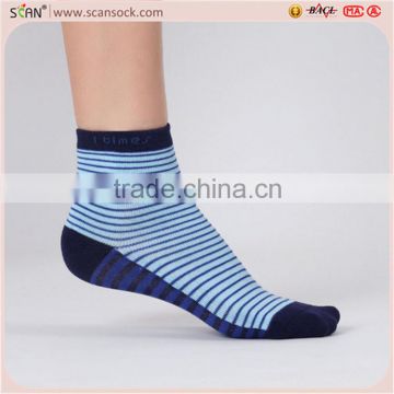 Factory Custom MEN Pile Striped Ankle Socks,Fashion Couple ankle socks,1 times socks