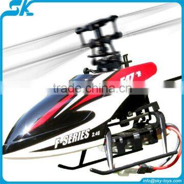 !2013 New arrival 2.4g rc helicopter 4ch single blade with gyro and LCD controller rc helicopter mjx f47