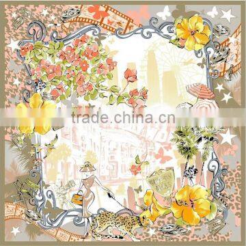 China Manufacture 100% Silk Long Scarf