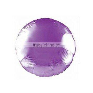 Lilac Circle Round Helium Mylar Balloon 18",100 pcs/lot, Free Shipping