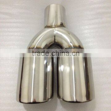 Hot sale Stainless steel Double Outlets Exhaust Tips