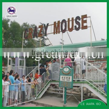 kids amusement rides crazy mouse roller coaster