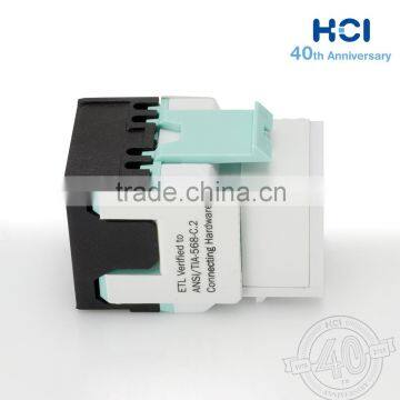 Network Solution RJ45 Super Cat 6 UL 180 Degree UTP Modular Keystone Jacks photo-5