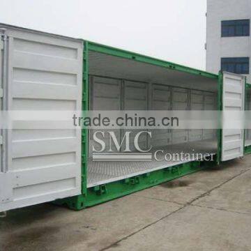 side opening 20' shipping containers