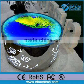 Customized Liquid Pub Bar Table,led Cafe Counter Table,liquid High Top Bar Tables