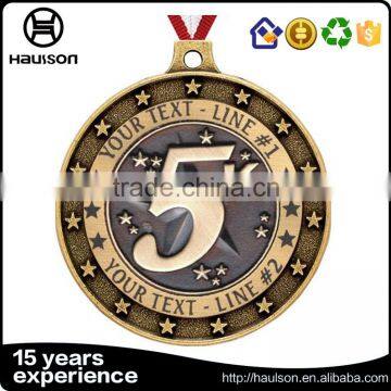 Wholesale Custom Casting Rimmed Glitter Diamond Edge Brass Iron Zinc Alloy Silver Plated Reading Award Medal photo-5
