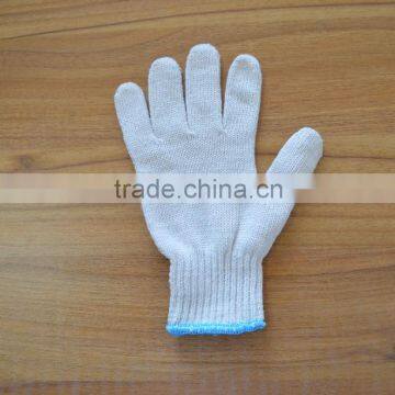 7G/10G cheap white knit cotton gloves