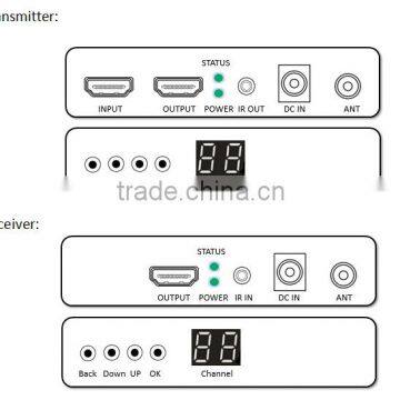 1080p Wireless Hdmi Transmitter and Receiver With H.264 and IR Support Loop Out Hdmi Extender photo-6