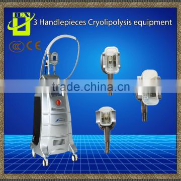 Free Shipping Vertical 3 Handle Cryolipolysis Reduce Cellulite Machine Body Contouring Non Invasive Cryolipolysis Treatment Body Contouring