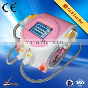 2 in 1 portable two handles CE approved ipl shr germany for hair removal with 2 years warranty