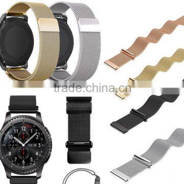 Milanese+Stainless Steel Bracelet Smart Watch Band Strap For Samsung Gear S3 for Clock