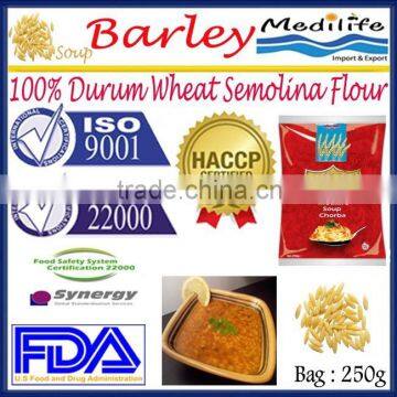 Barley100% Durum Wheat Semolina Flour ,Tunisian Barley, Barley ,Bag 250g