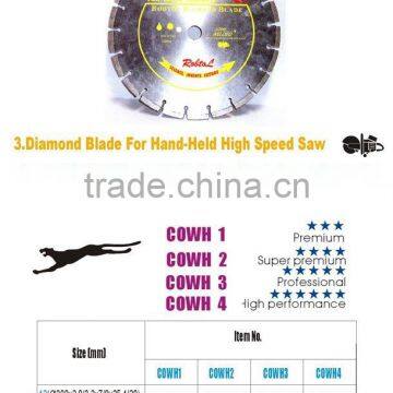 Laser Welded Diamond Blade for Hard Cured Concrete Reinforcing