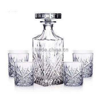 Eco-friendly cheap decanter sets with colored box