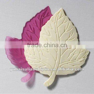 PVC Eco-Friendly leaves custom bath mat