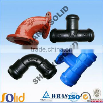 epoxy coated cast iron pipe fitting