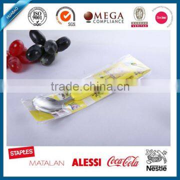 Portable Cute Baby Cutlery Set With Plastic Handle