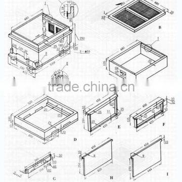 Superposition type bee hives 10 frames beehives langstroth bee hives