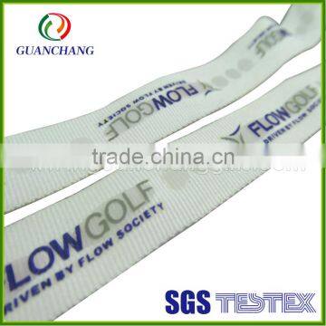 GuanChang factory custom printed own logo grosgrain ribbon