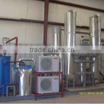 Low operation pressure liquid oxygen and nitrogen production plant