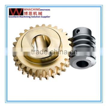 High Precision Customized Brass Worm Gear In Different Size By CNC Machining