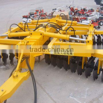 Farm hydraulic wing folded disc harrow