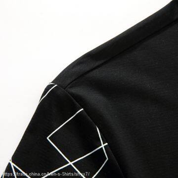 Yixigeluo2017 Summer New Men's Linear Figure Men's POLO Shirt Men's Shirt Men's Shirt photo-4