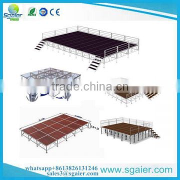 cheap cost 2017 various types portable folding stage for event scene