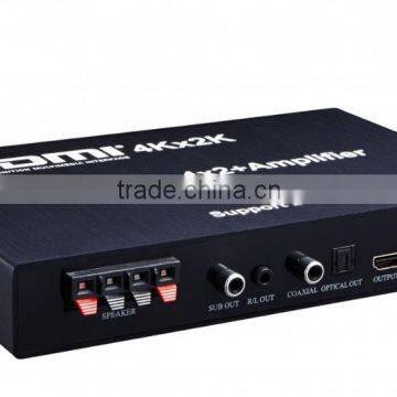 WIFI HDMI Matrix 4x2 + Amplifier (Support IOS/Android WIFI Display, 4Kx2K,Bass/speaker Output) photo-2