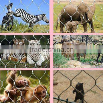 Monkey\tiger enclosure mesh Animal zoo mesh netting ferruled cable netting price for sale