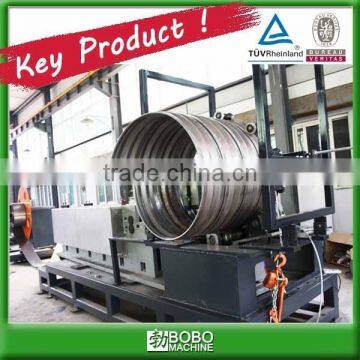 Spiral corrugated steel culvert pipe forming machine