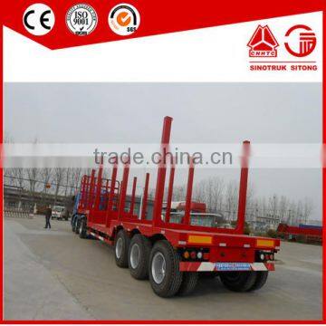 3 Axles Rainforest Long Log Timber Tractor Semi Trailer for Sale photo-2