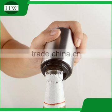 Round Stainless Steel Pressing push down Type Automatic Beer Bottle Opener Beer Lid Opener