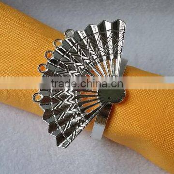 cheap gold fan napkin ring