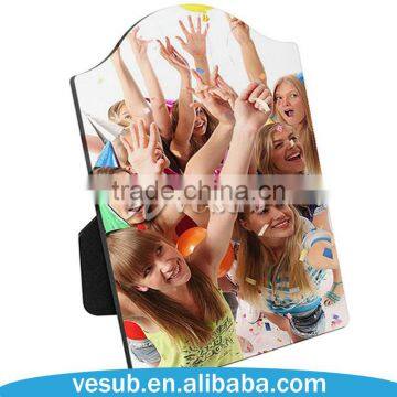 VeSub 2017 New Arrival Hot Selling White Coated Arched Hardboard sublimation mdf blanks